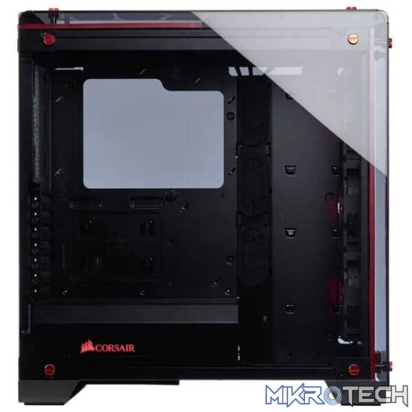 Corsair Crystal series 570X ATX PC Chassis with RED colour scheme - Image 3